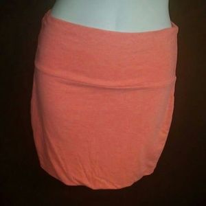 Coral pencil skirt