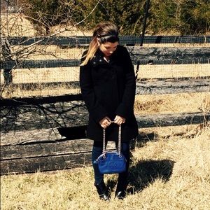 Authentic Tory Burch Thea Blue Convertible Bag