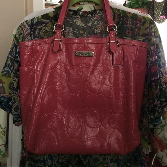 Coach Hot Pink Patent Leather Purse