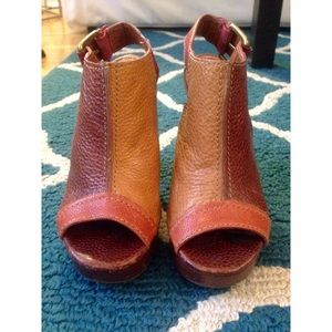 Lucky Brand 'Paola' Leather Heeled Sandals