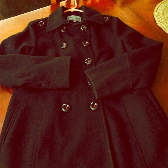 Black peacoat
