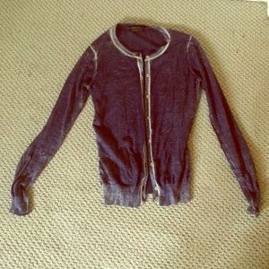 BCBG button down sweater