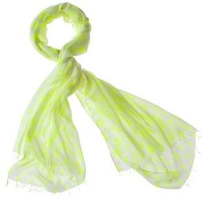 Skull print neon scarf