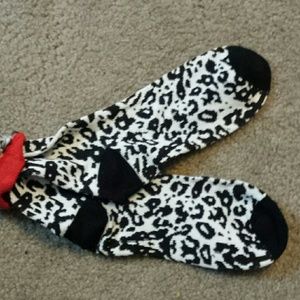 Cute new leapord socks with red top