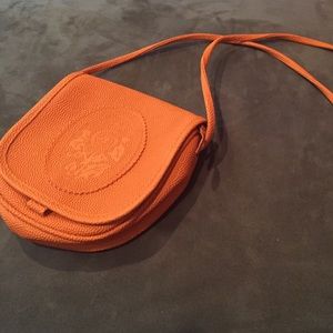 Orange side purse