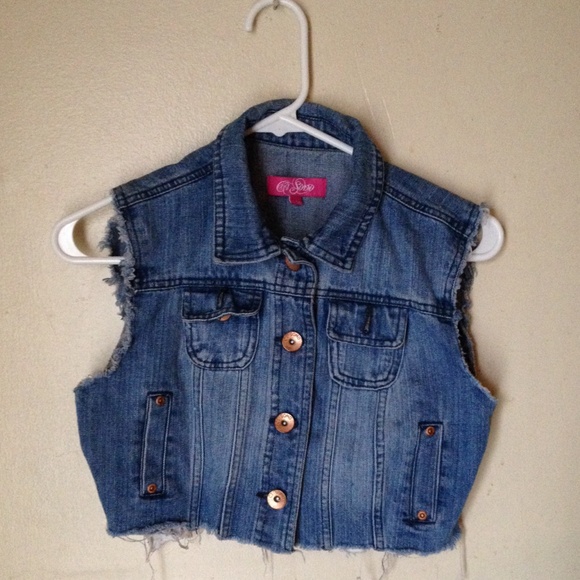 Jean jacket vest
