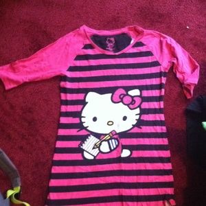 A hello kitty shirt