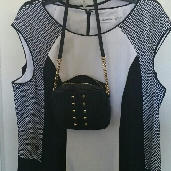 Michael kors fulton small crossbody back and gold - Picture 2 of 4