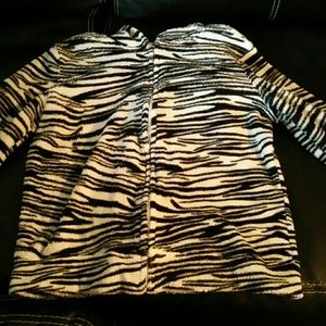 Zebra print hoodie