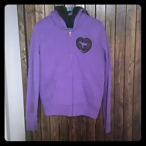 Fur lined victoria secret jacket