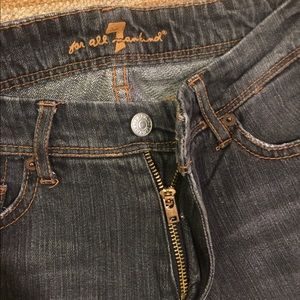 7 for all Mankind- size 27 black boot cut jeans