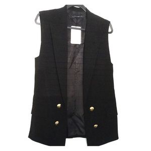 Zara vest with gold buttons, new, never worn.