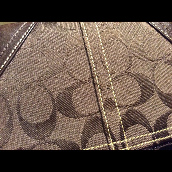 Reduced ‼️Chocolate Brown Coach Wristlet - Picture 2 of 4