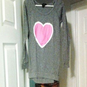 Long sleeve heart top