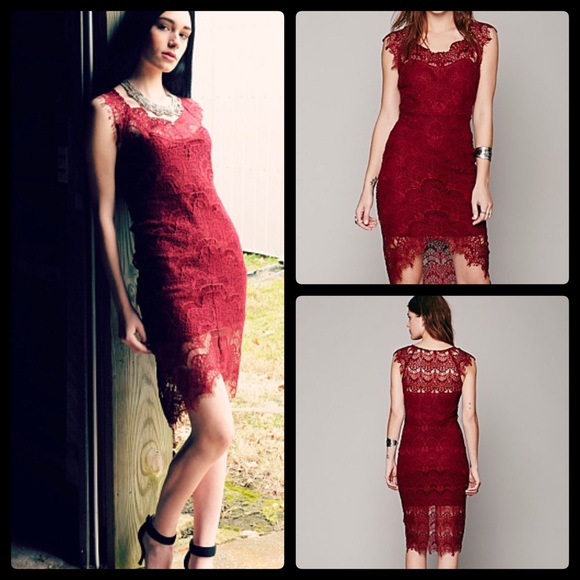 SOLD BUNDLE Free People Crochet Lace Slip Dress - Picture 3 of 4