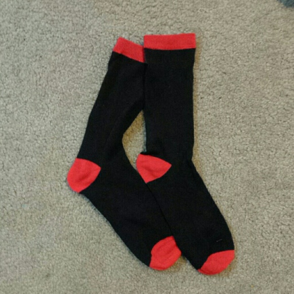 Cute black red sexy socks