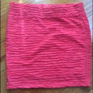 🎀Coral pink bodycon stretch pencil skirt