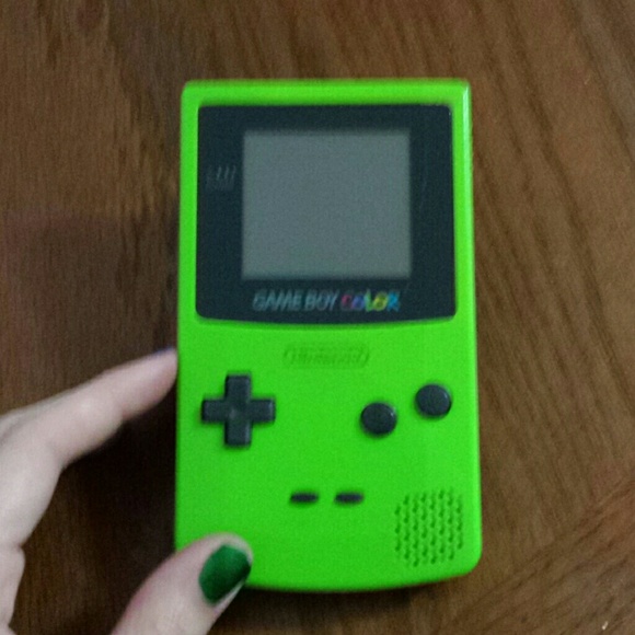 Working lime green gameboy color