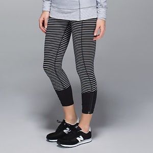 Lululemon parallel stripe runday crop