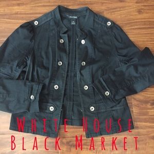 WHBM Black Military Jacket