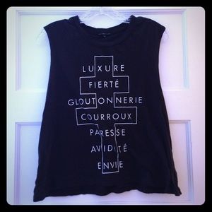 Urban Outfitters 7 Deadly Sins Muscle Tank Size M