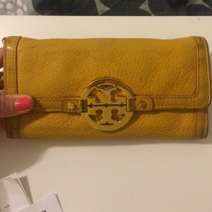 Yellow Tory Burch Wallet