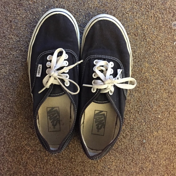 Black and white vans