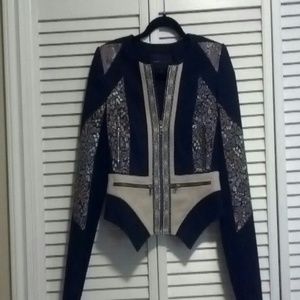 BCBGMAXAZRIA combo jacket.