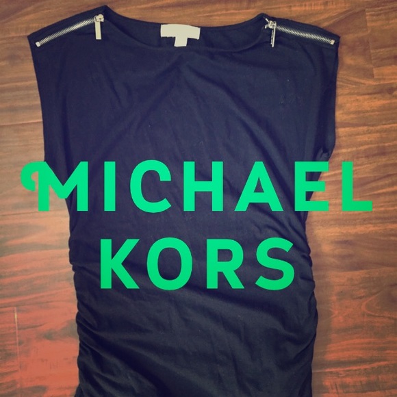 Black Michael Kors cap sleeve top