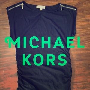 Black Michael Kors cap sleeve top
