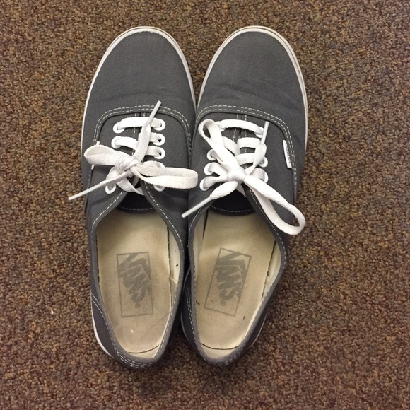 Gray and white vans