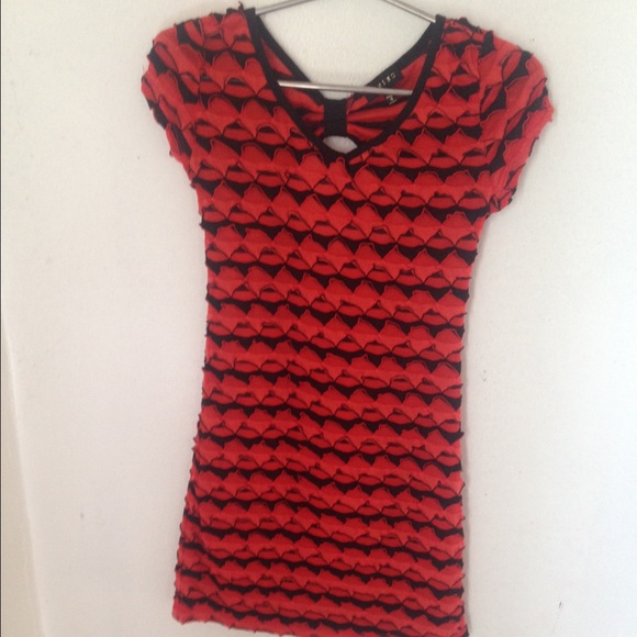 Summer bow back mini body con Dress size small