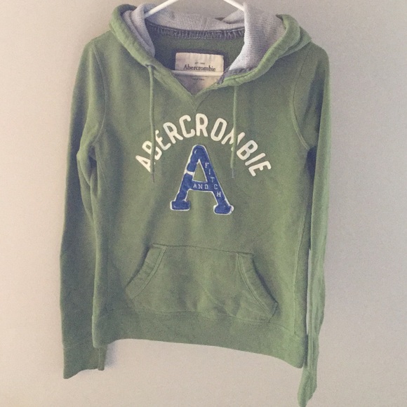 Abercrombie & Fitch Green Hoodie