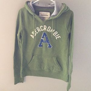 Abercrombie & Fitch Green Hoodie
