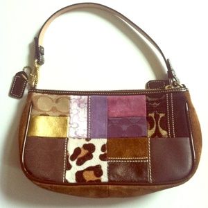 Patchwork Coach Leather Handbag like new