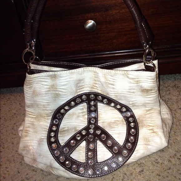 Peace sign purse