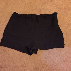 Black high waisted shorts