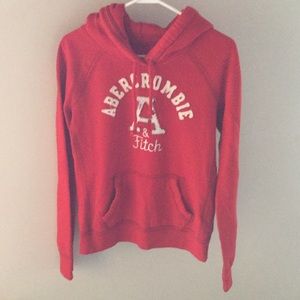 Abercrombie & Fitch Red Hoodie