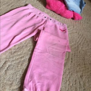 PINK sweatpants tight bottoms