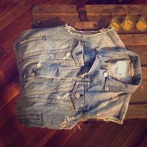 Rag and bone denim vest