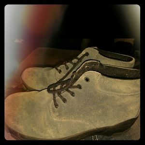 Lands' End Blue Suede Boots