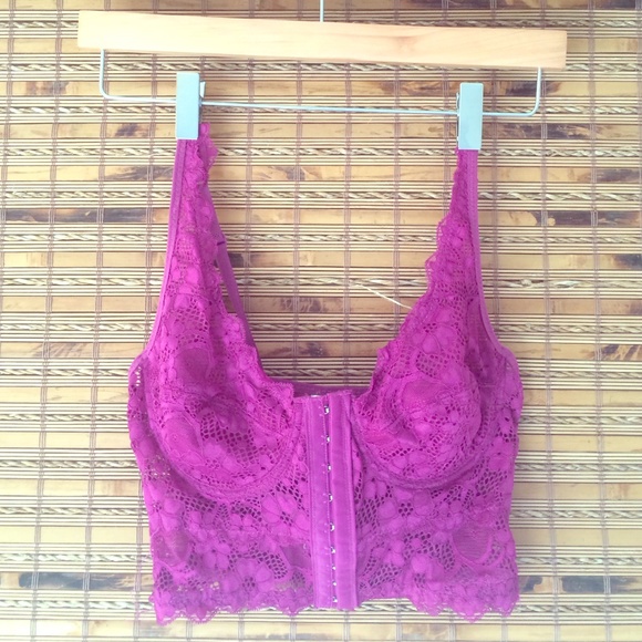 Purple Urban Outfitters Lace Bralette