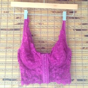 Purple Urban Outfitters Lace Bralette