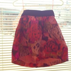 J crew pattern skirt size 4 with pockets