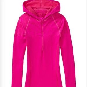 Athleta pink half zip hoodie xs