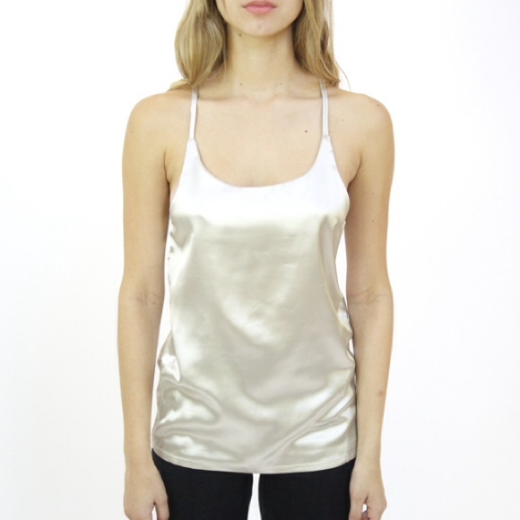 SOLD OUT! Silky cami in Silver, BRAND NEW - Picture 1 of 4