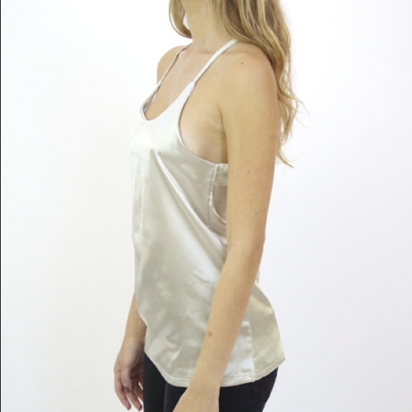 SOLD OUT! Silky cami in Silver, BRAND NEW - Picture 2 of 4
