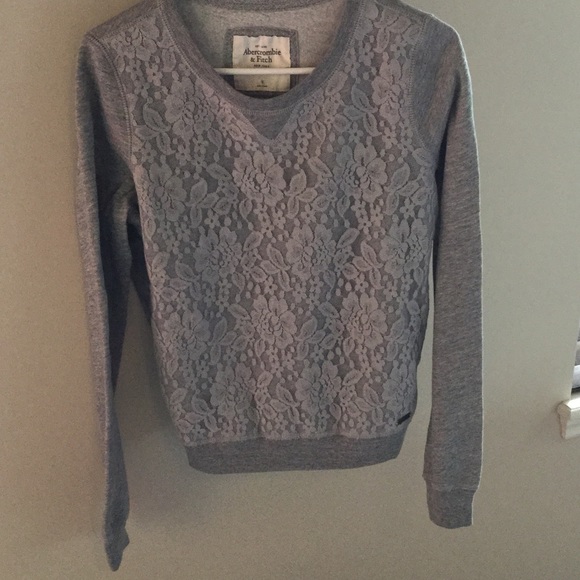 Two Abercrombie & Fitch Lace Sweatshirts