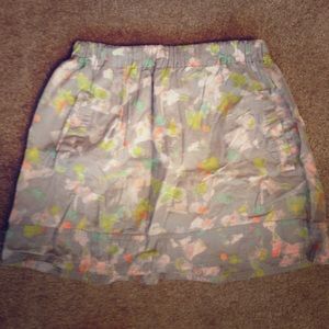 J crew pattern skirt size xs with pockets