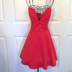 Brand New Nasty Gal Plunge Red Dress